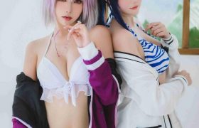 瓜希酱 &Momoko葵葵 SSSS.GRIDMAN宝多六花&新条茜 泳装[85P-447MB]280425