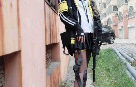 羽天Shine 少女前线可爱COS御姐UMP45[14P-52MB]
