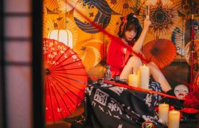 疯猫ss 红色羽衣[15P-193MB]